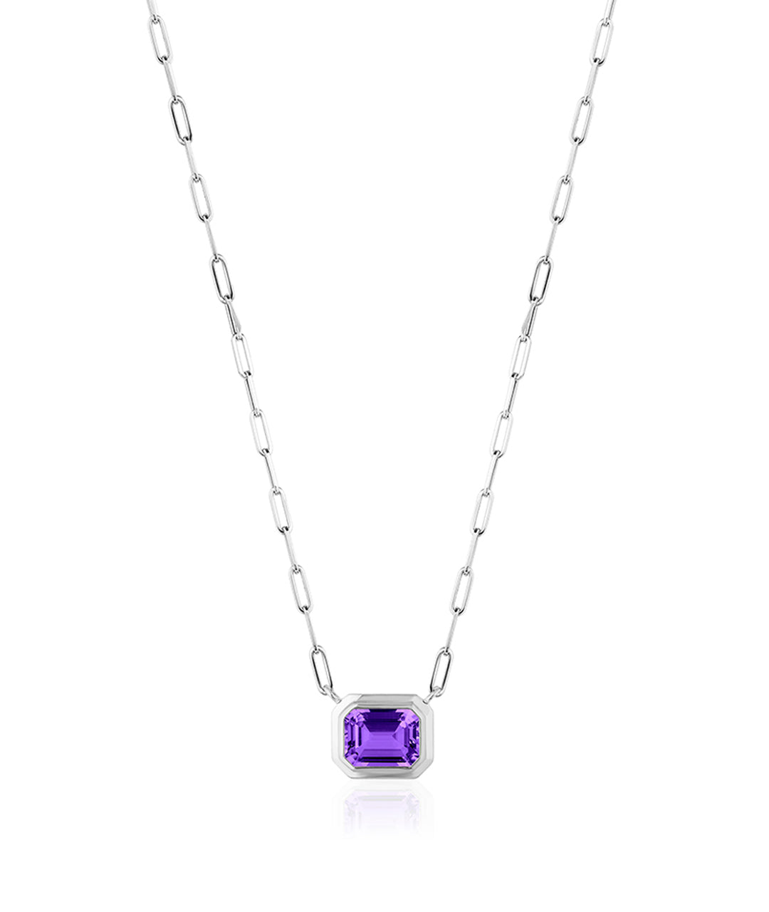 White gold-Amethyst