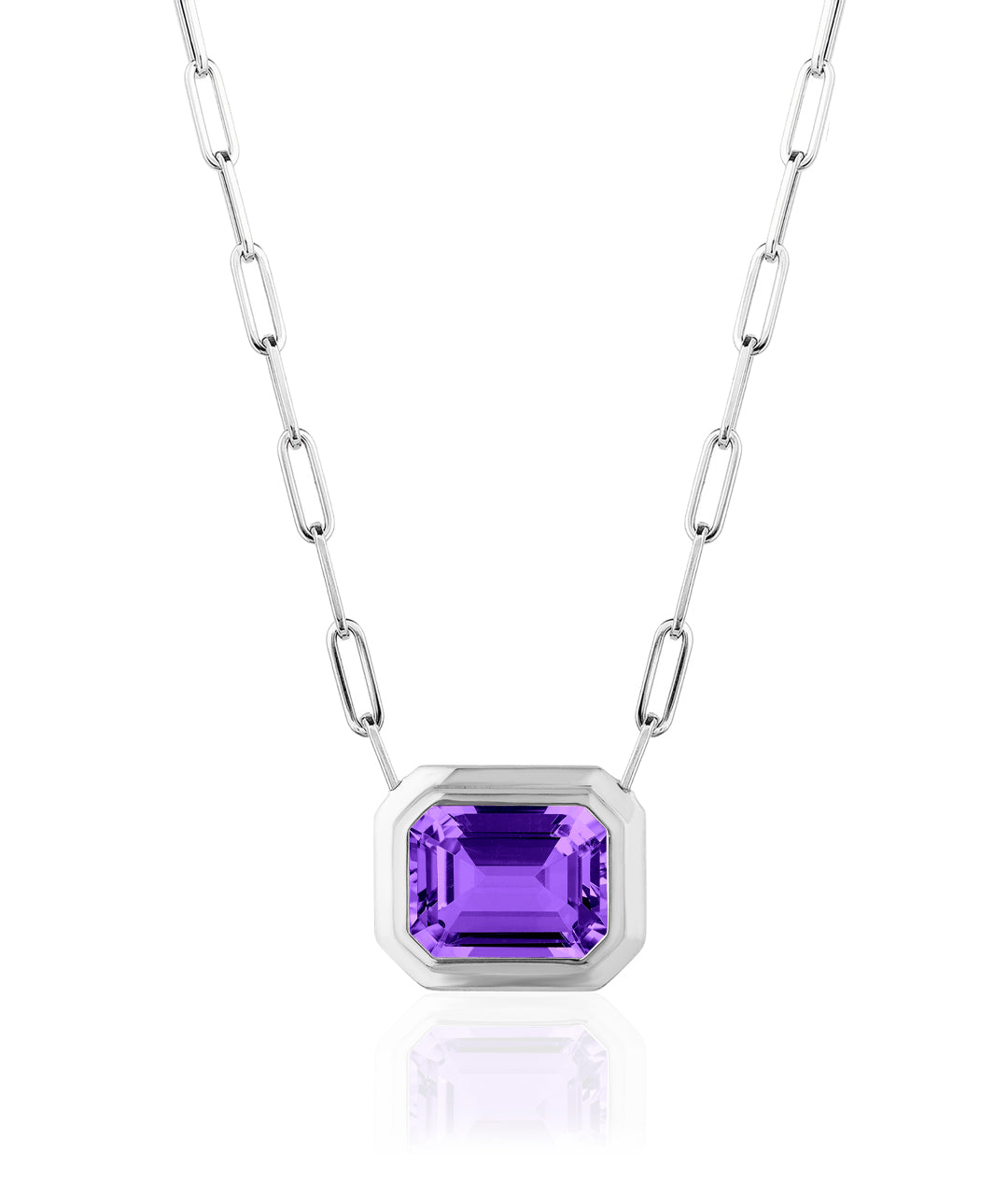 White gold-Amethyst