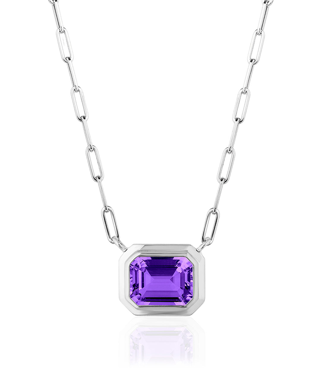 White gold-Amethyst
