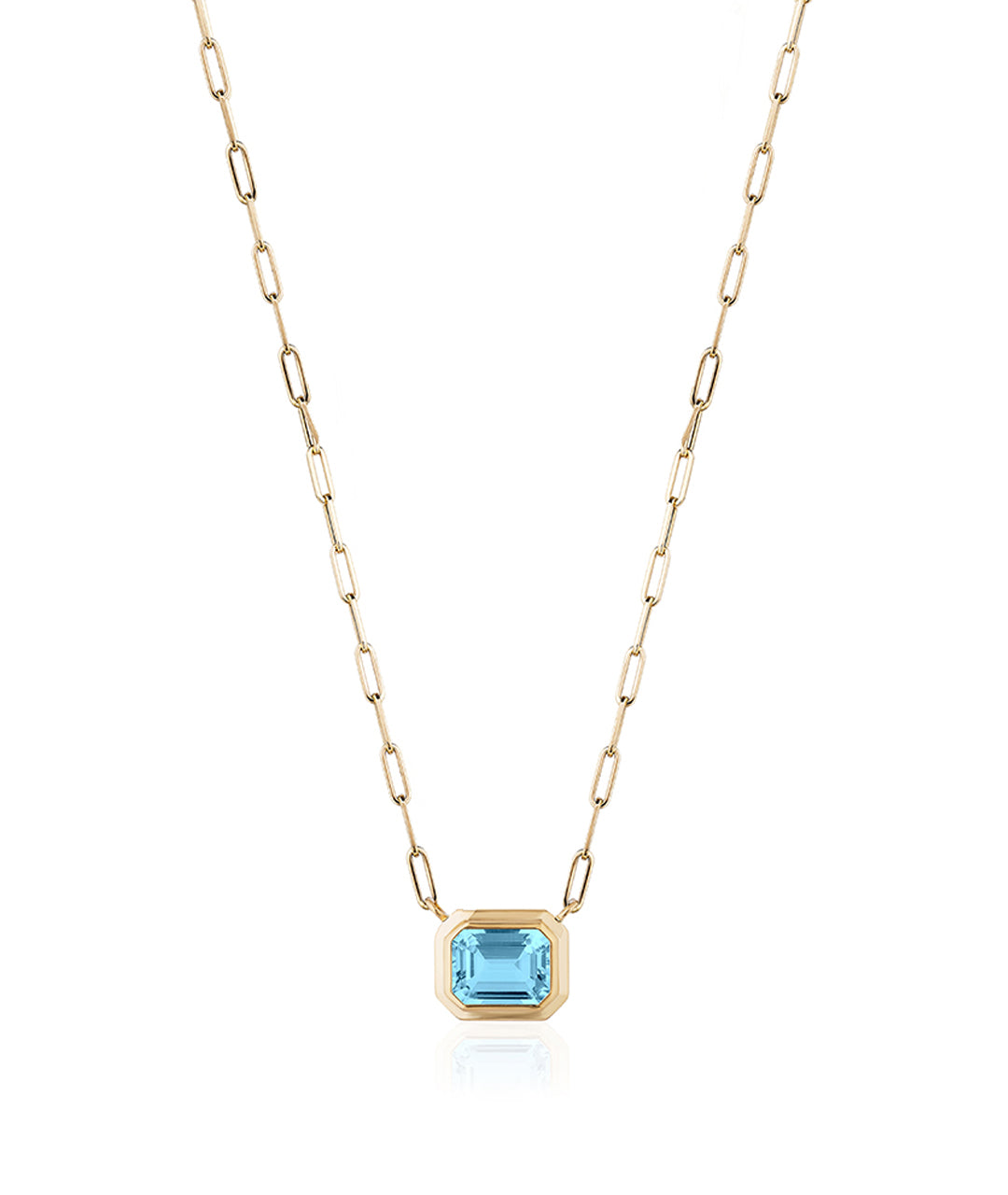 Yellow gold-Blue Topaz