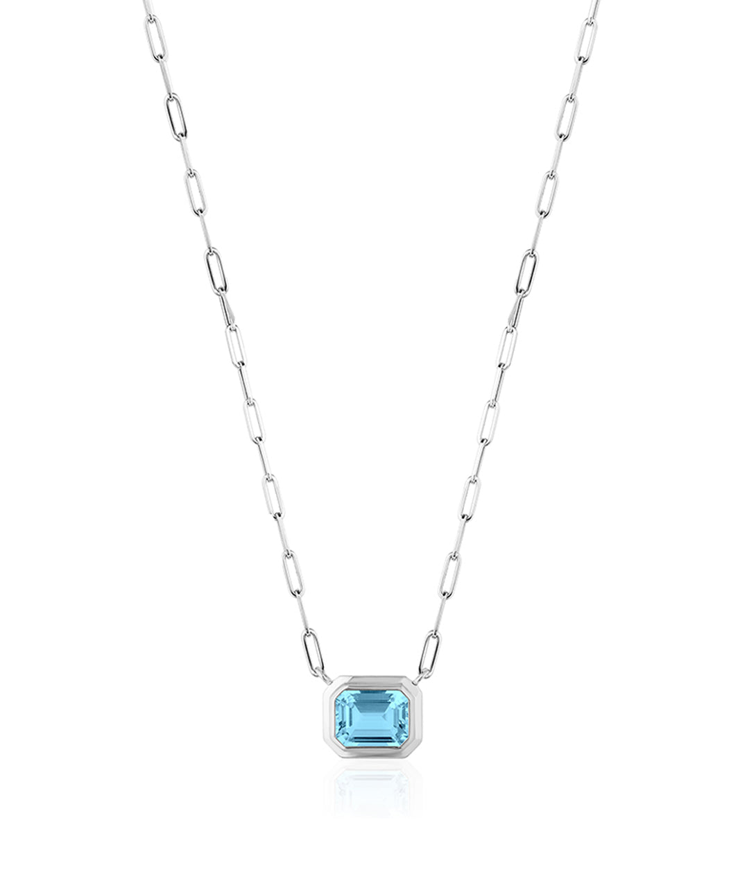 White gold-Blue Topaz
