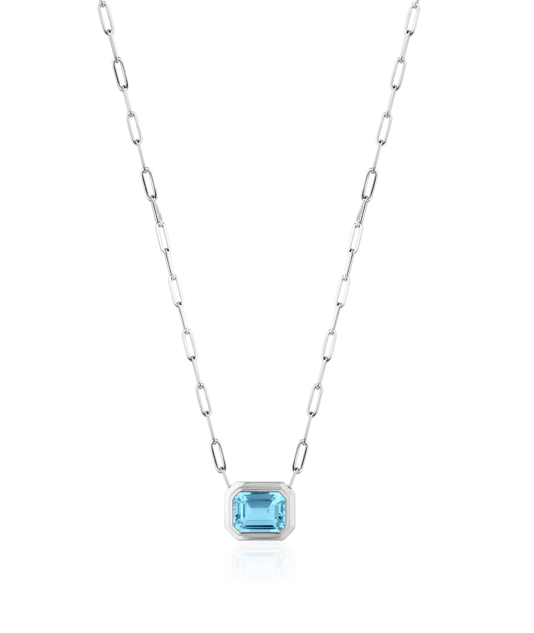 White gold-Blue Topaz
