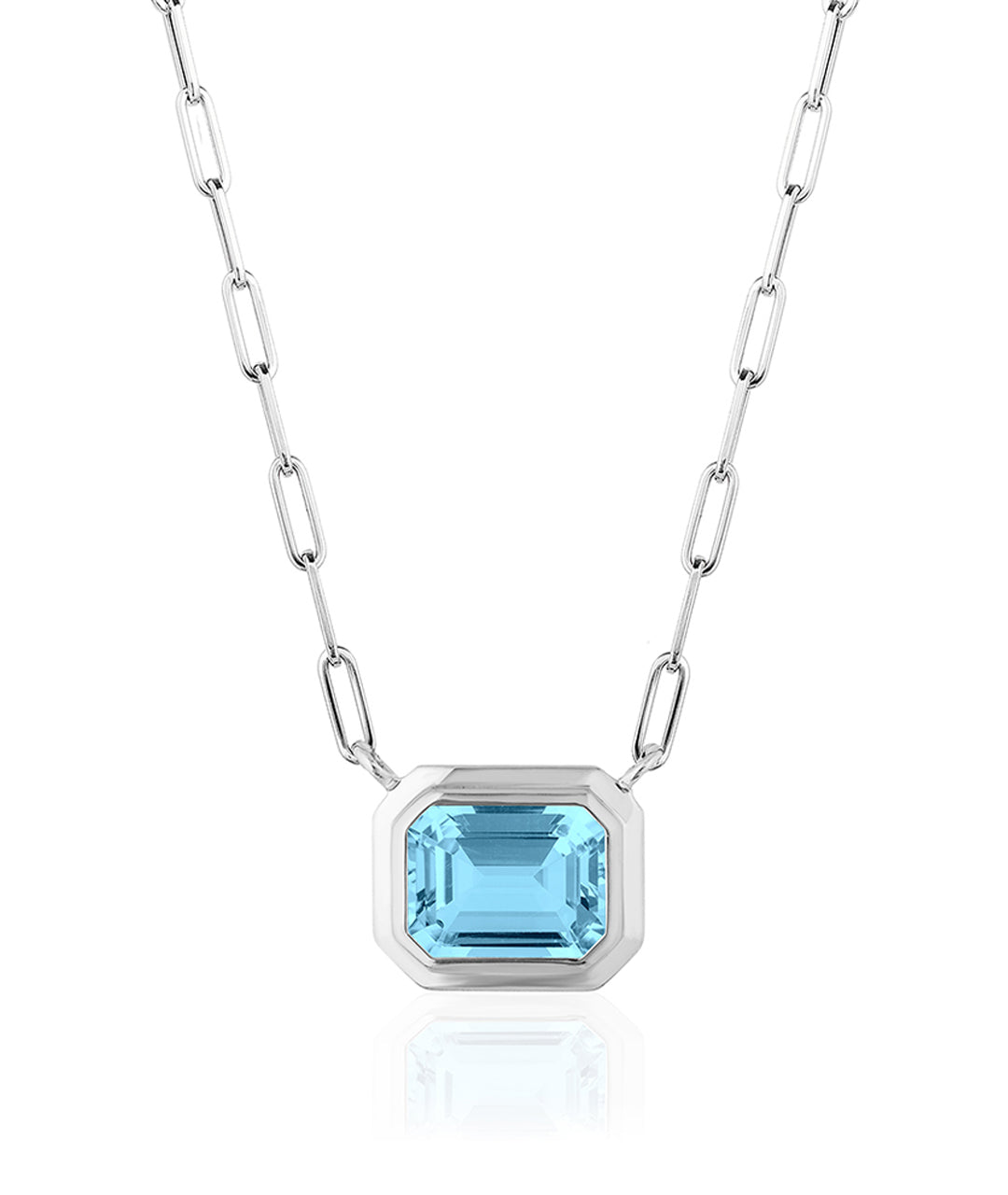 White gold-Blue Topaz