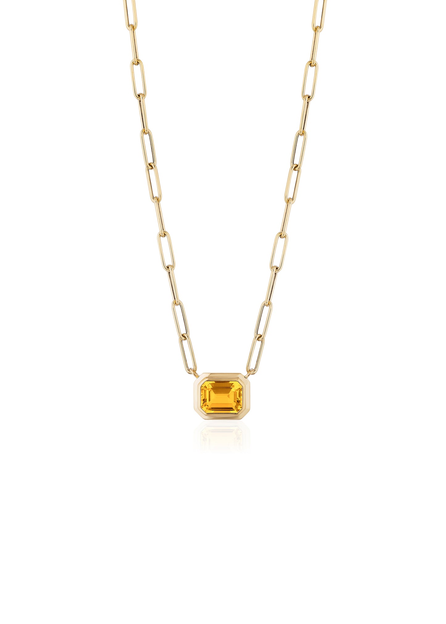 Yellow gold-Citrine