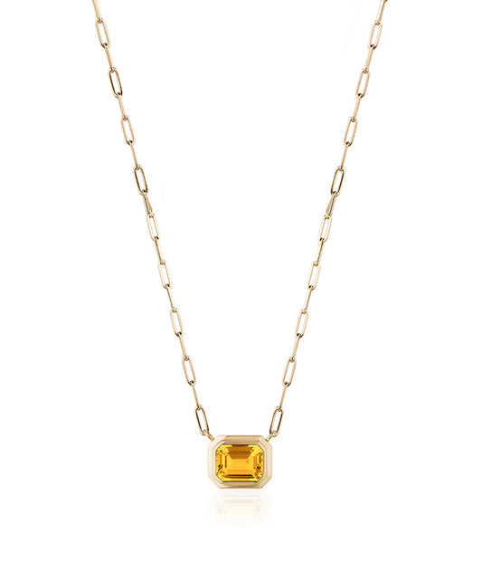 Yellow gold-Citrine