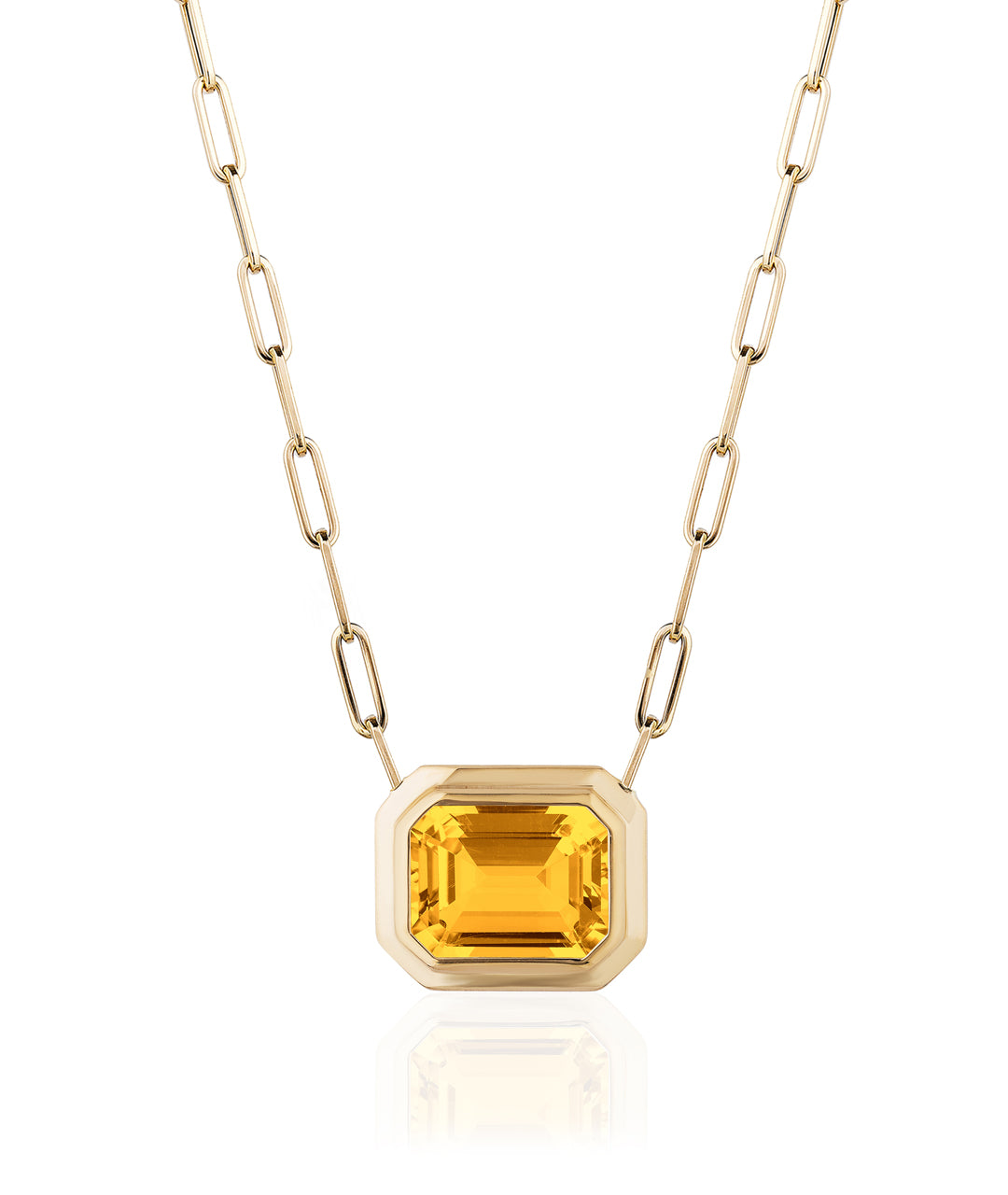 Yellow gold-Citrine