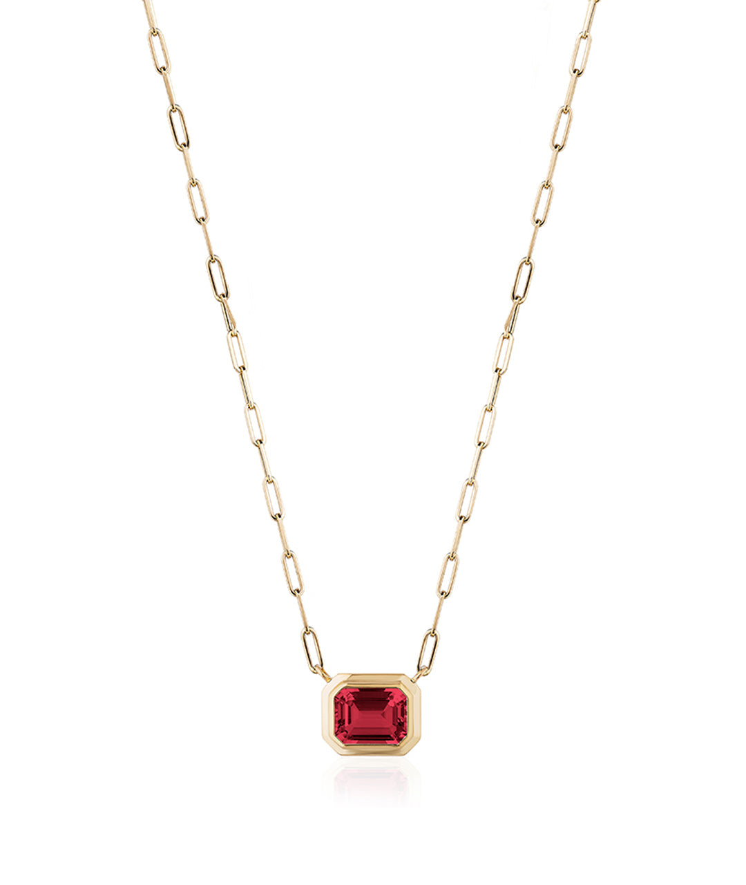 Yellow gold-Garnet