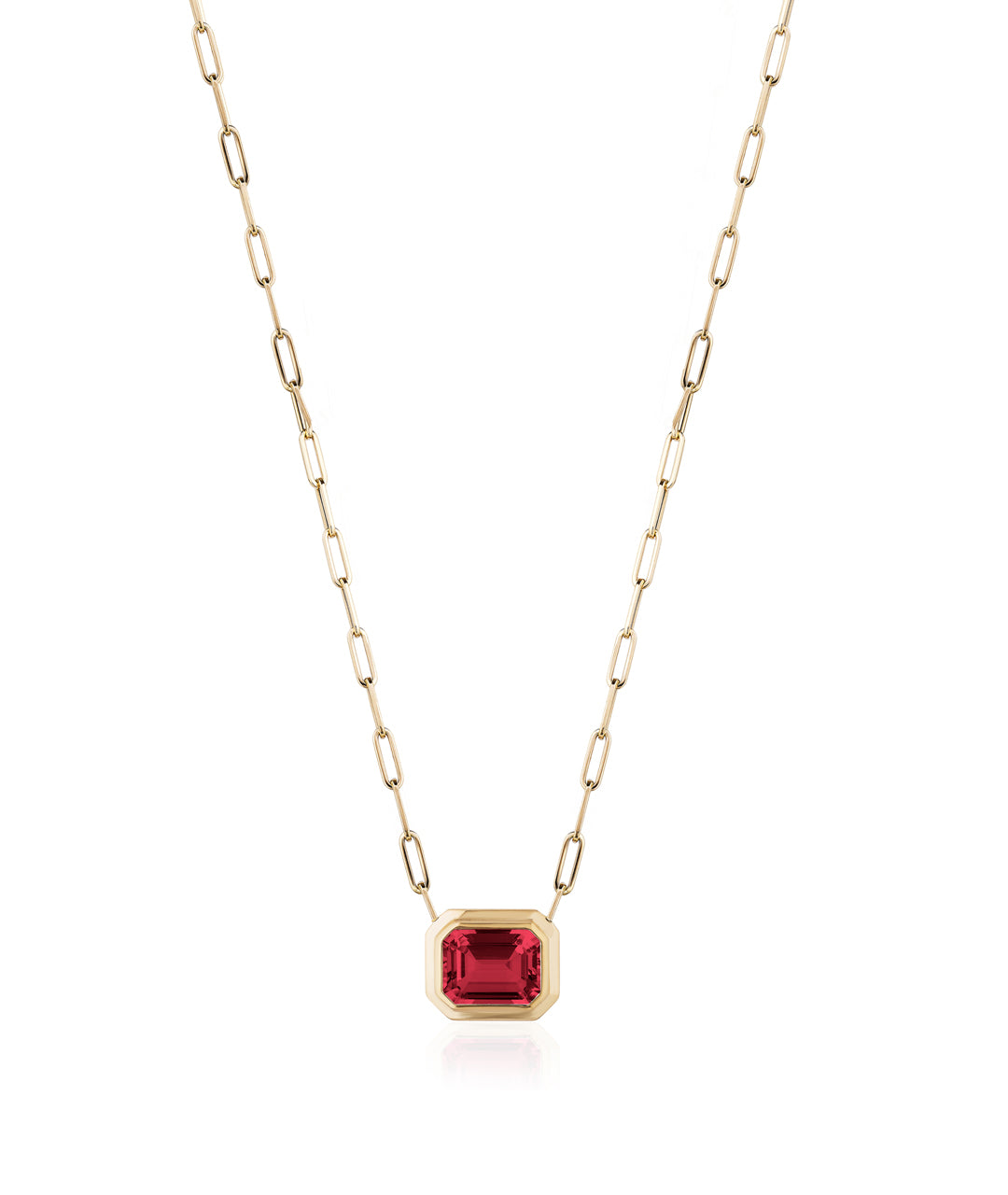 Yellow gold-Garnet