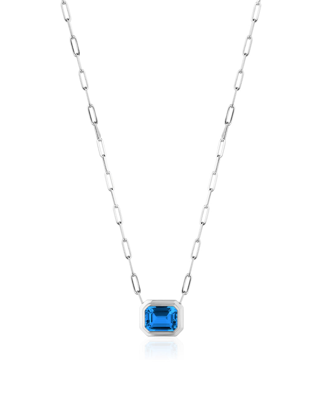 White gold-London Blue Topaz