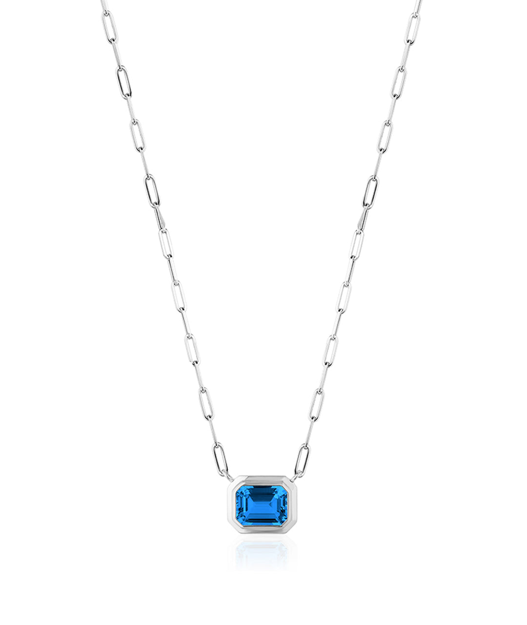White gold-London Blue Topaz
