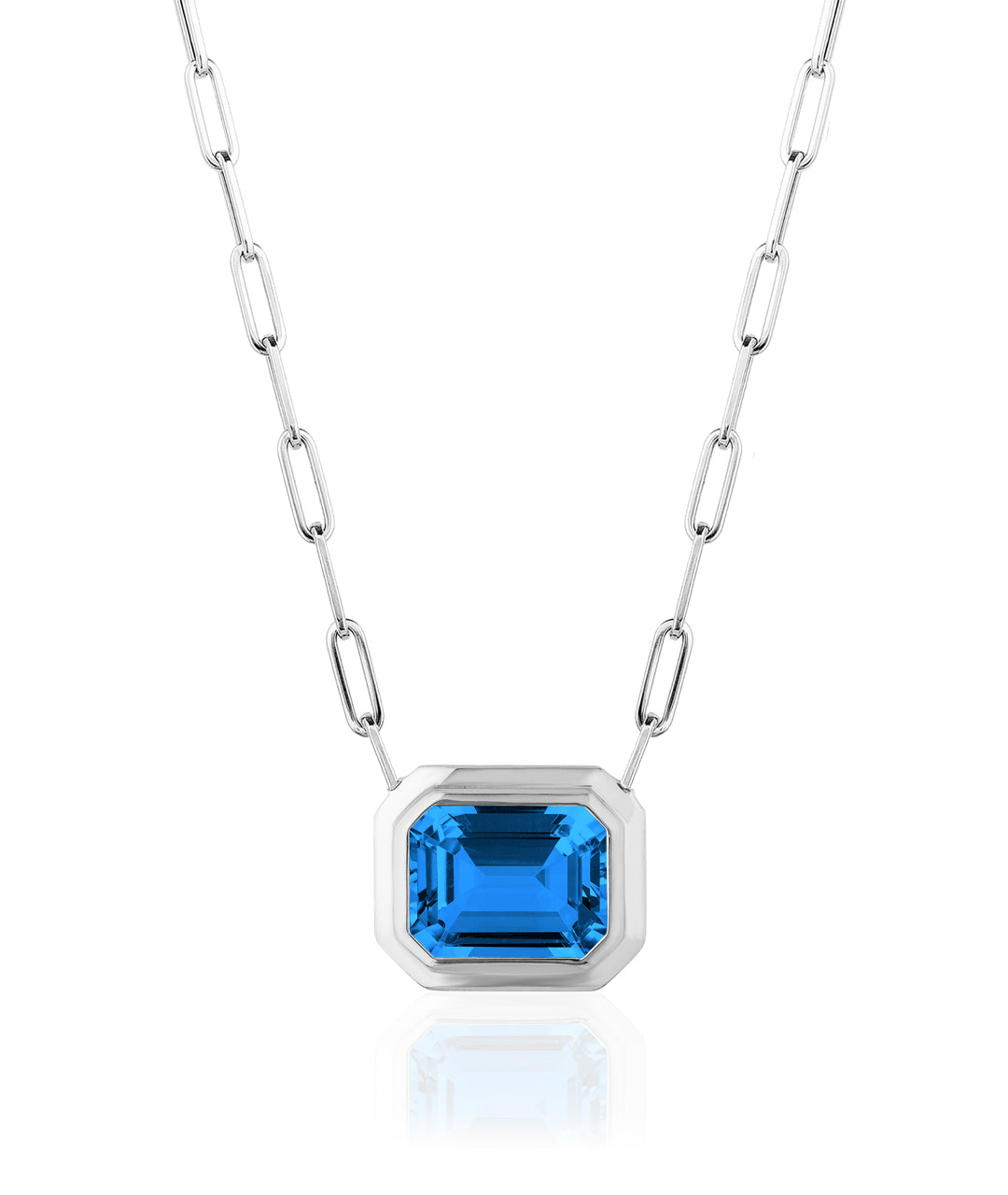 White gold-London Blue Topaz