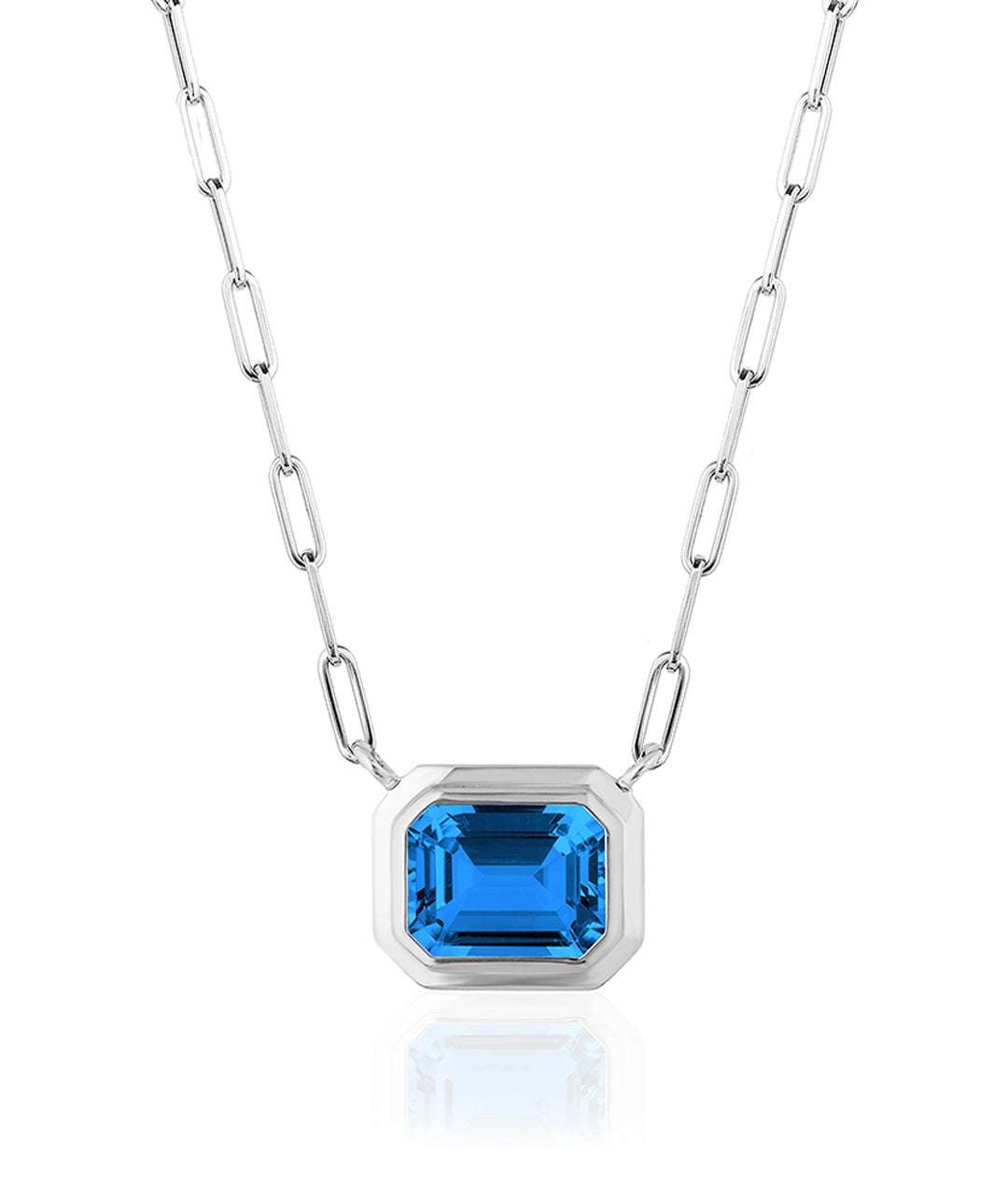 White gold-London Blue Topaz