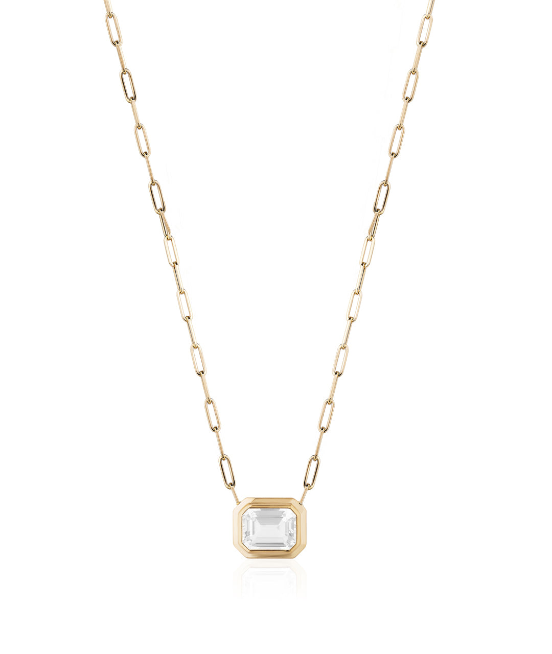 Yellow gold-Moon Quartz