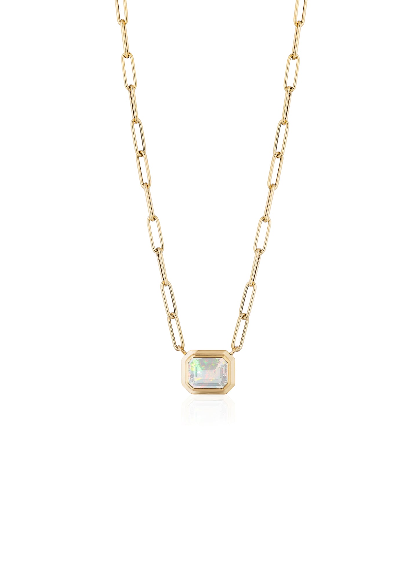 Yellow gold-Opal