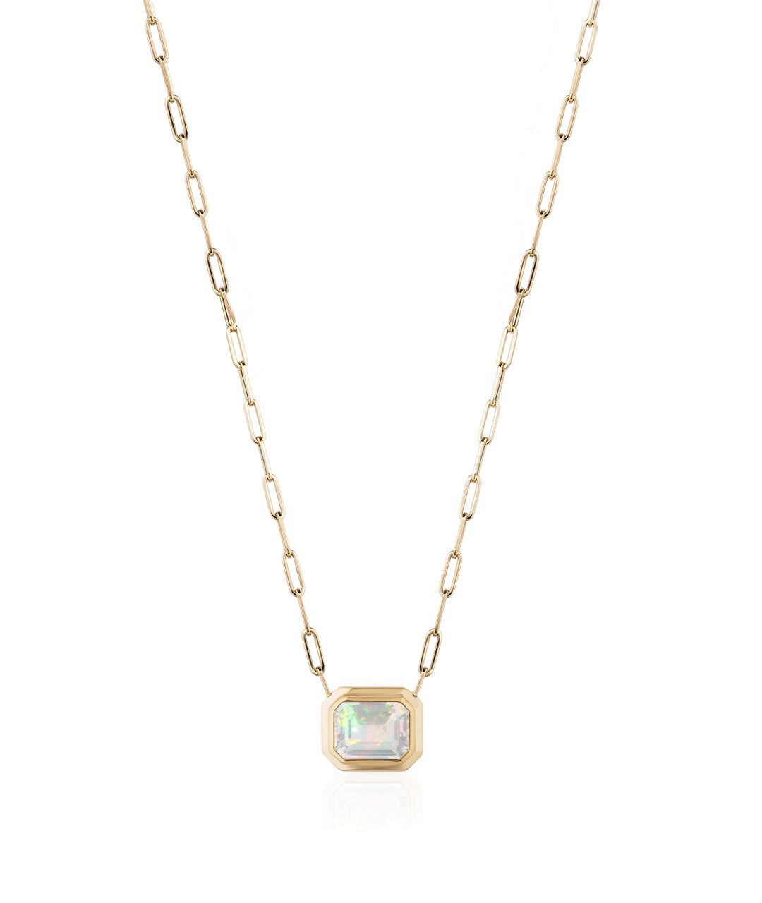 Yellow gold-Opal