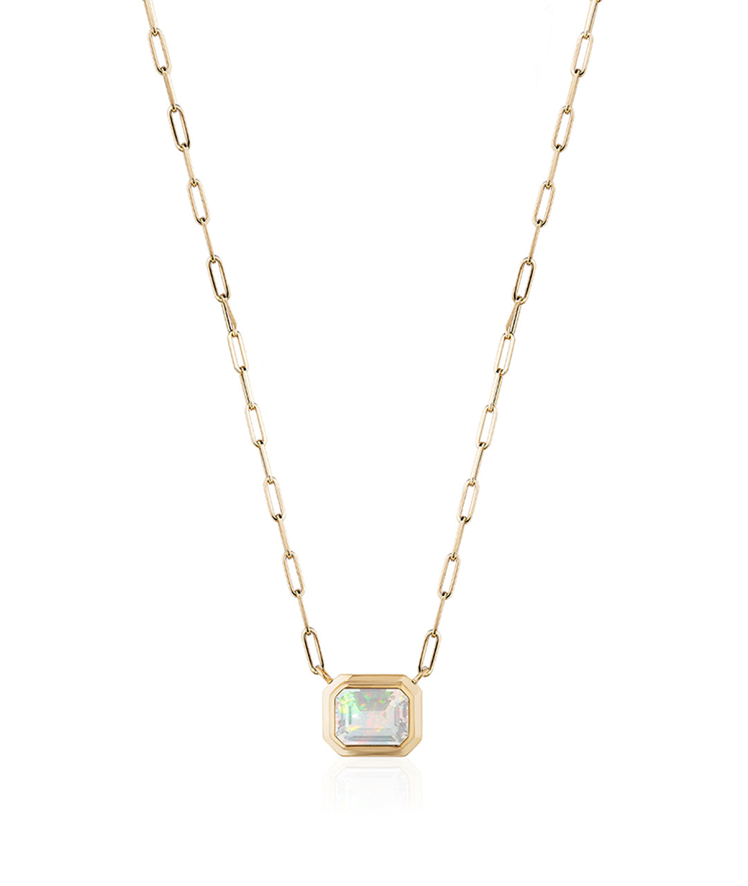 Yellow gold-Opal