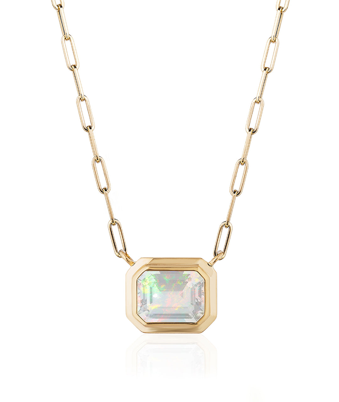 Yellow gold-Opal