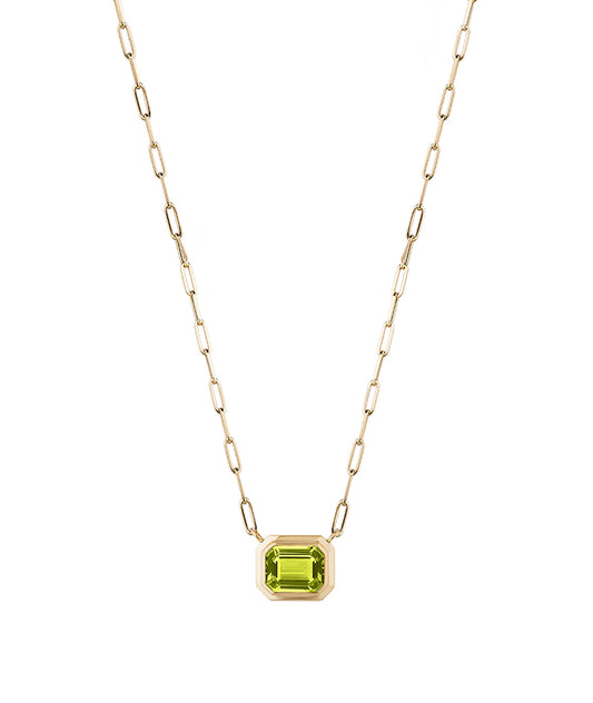 Yellow gold-Peridot