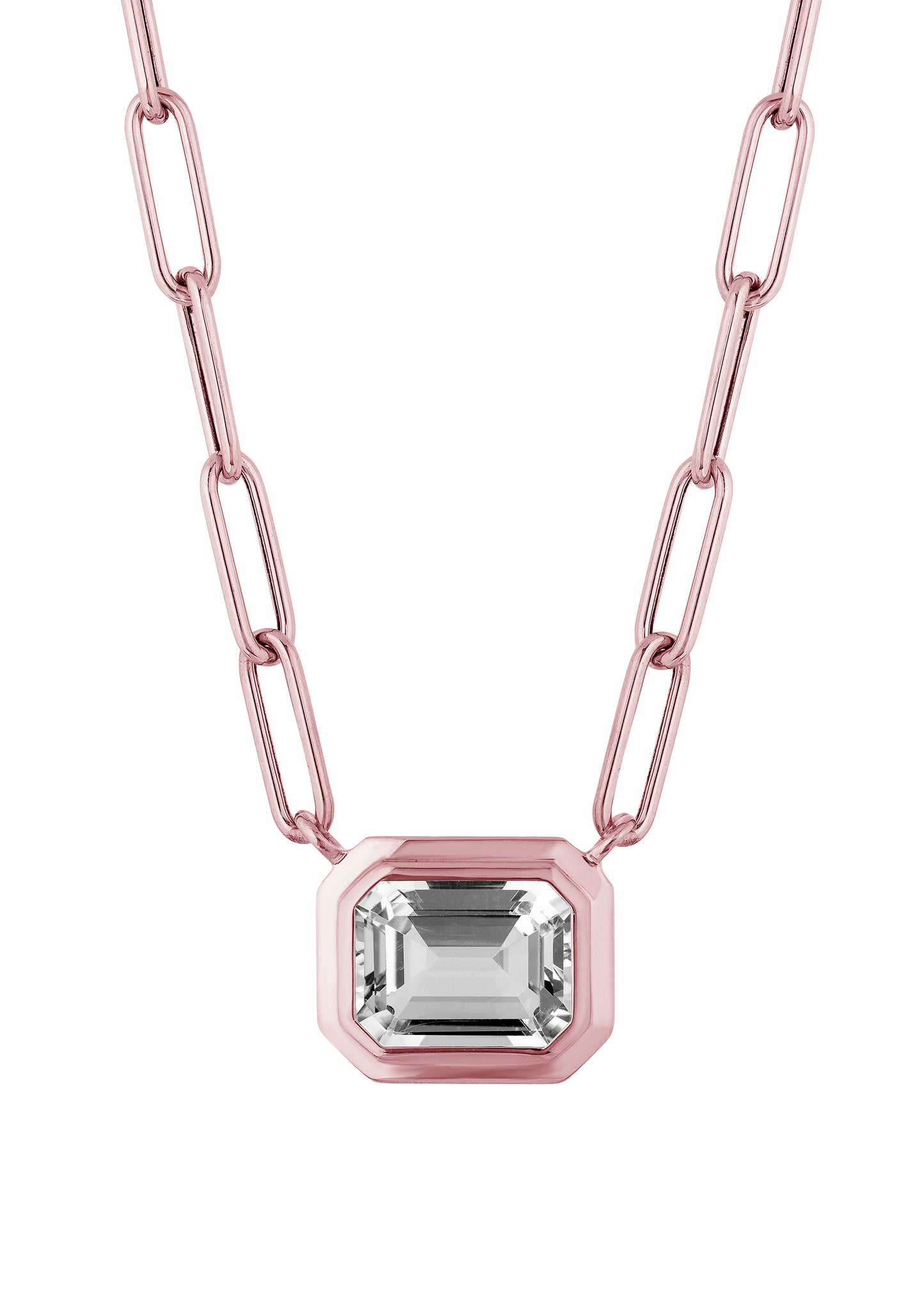 Rose gold-Rock Crystal