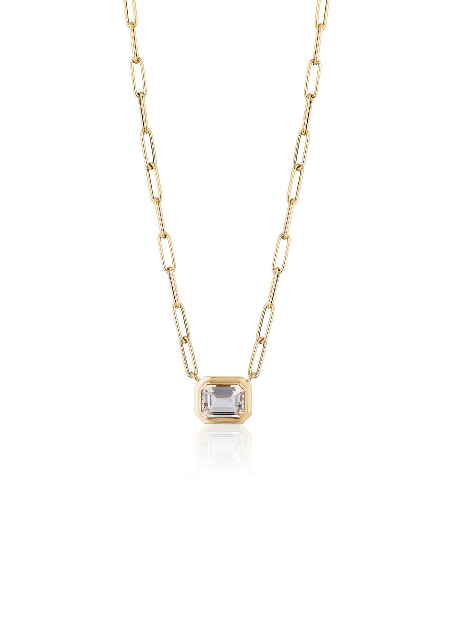 Yellow gold-Rock Crystal