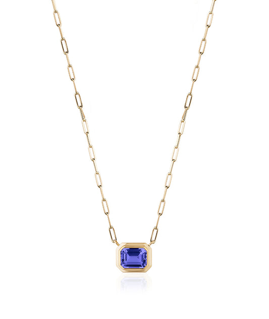 Yellow gold-Tanzanite