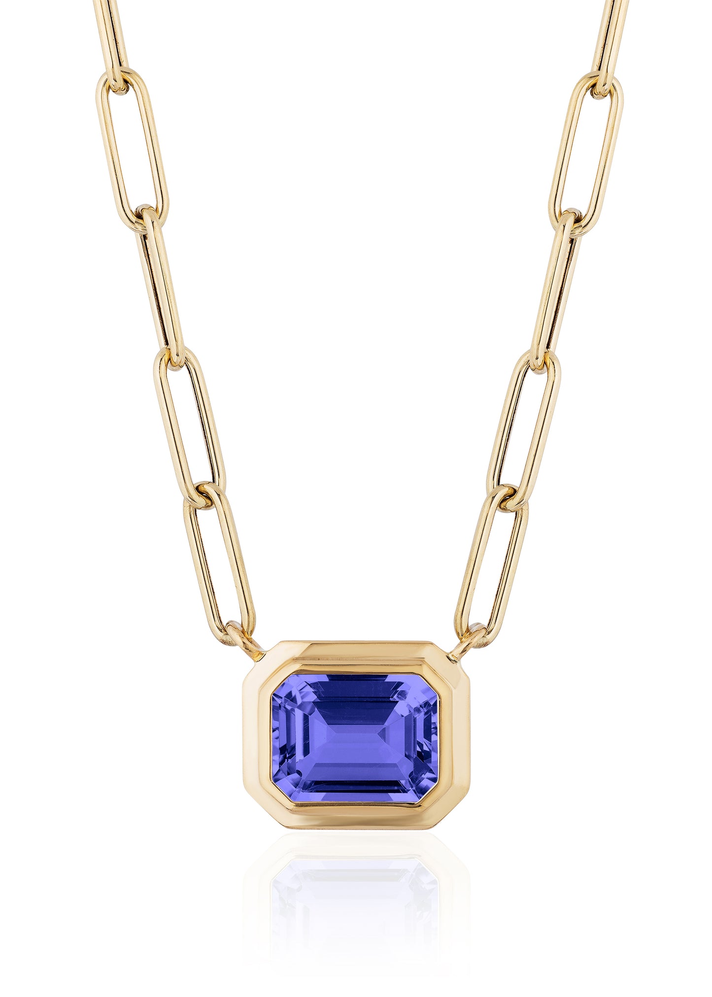 Yellow gold-Tanzanite