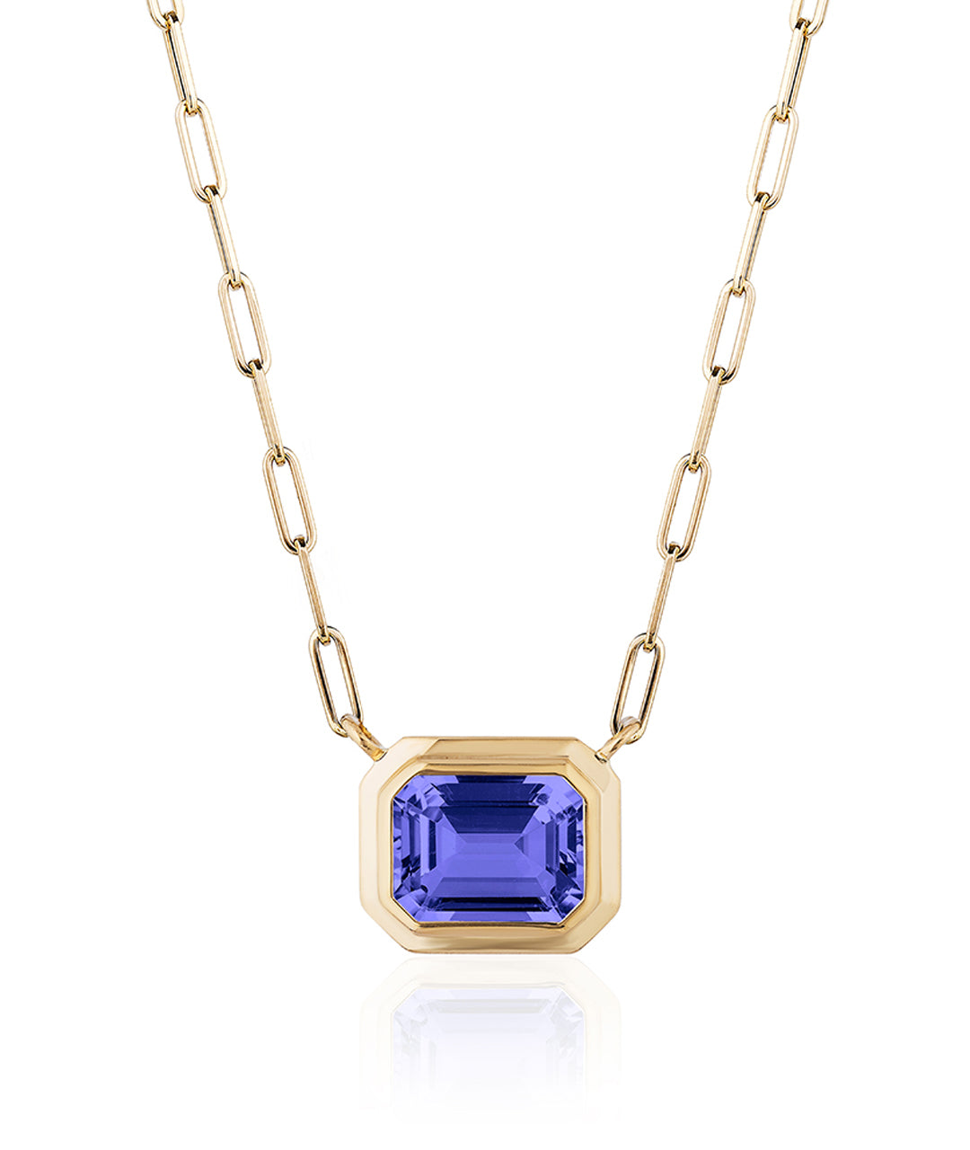 Yellow gold-Tanzanite