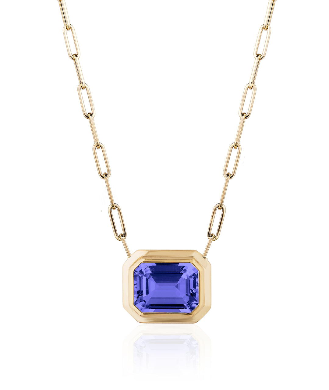Yellow gold-Tanzanite