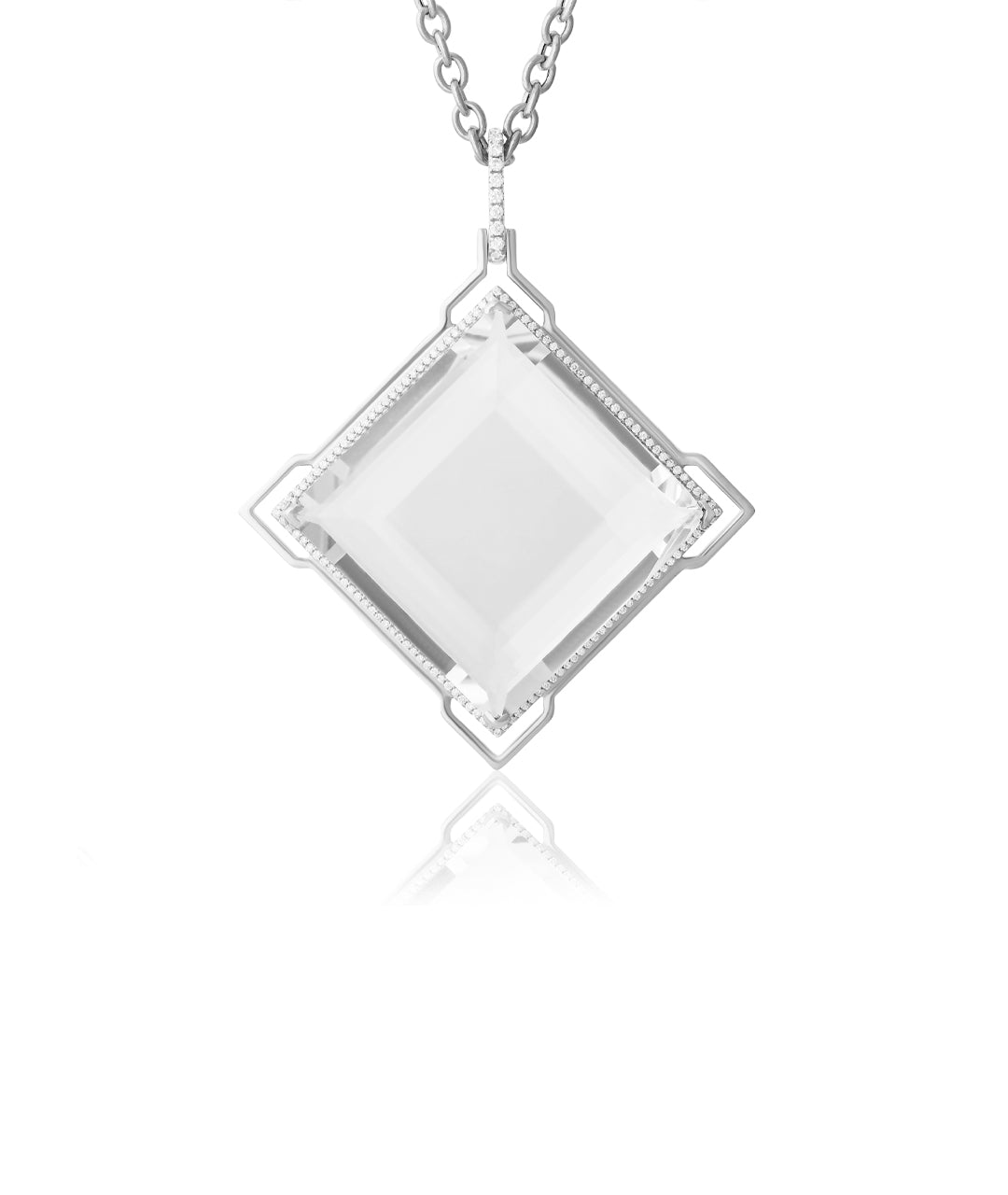 White gold-Rock Crystal