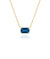 London Blue Topaz with White Enamel