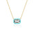 Rock Crystal with Turquoise Enamel