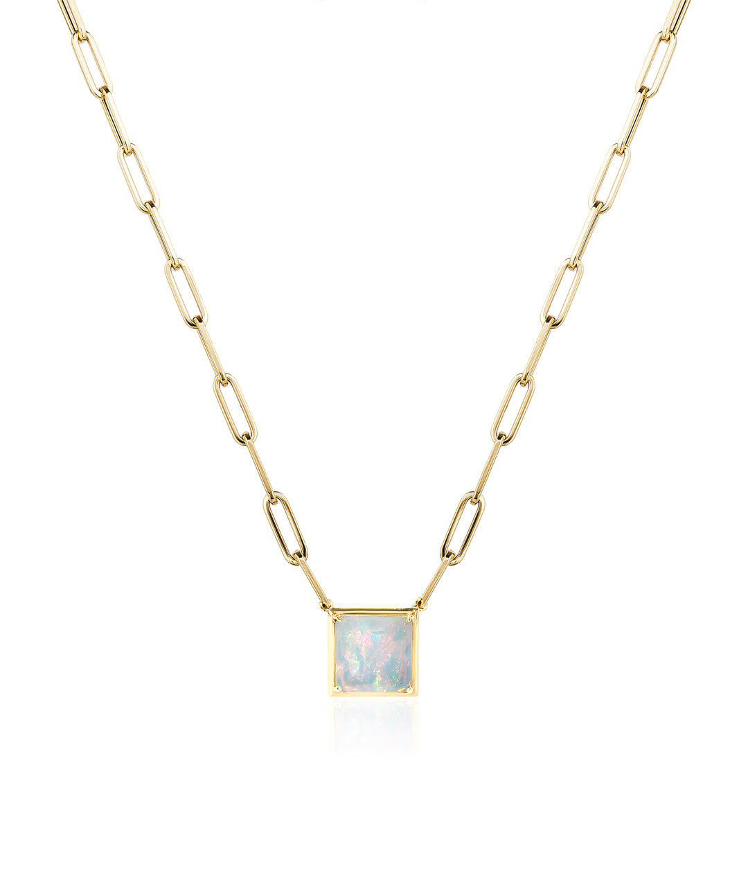 Square Opal Pendant