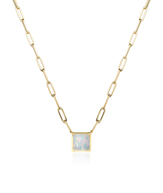 Square Opal Pendant