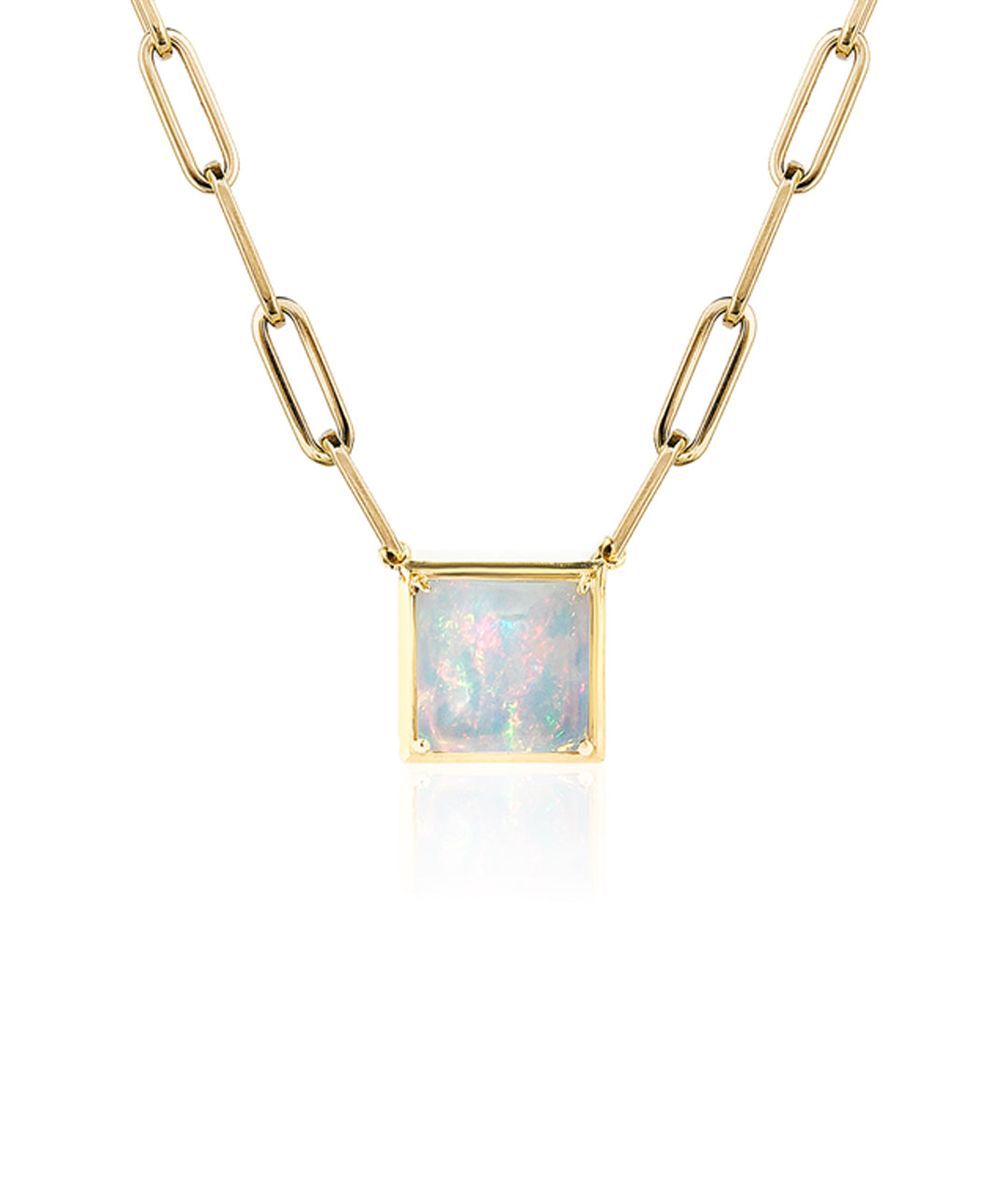 Square Opal Pendant