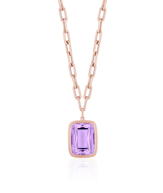 Rose gold-Lavender Amethyst