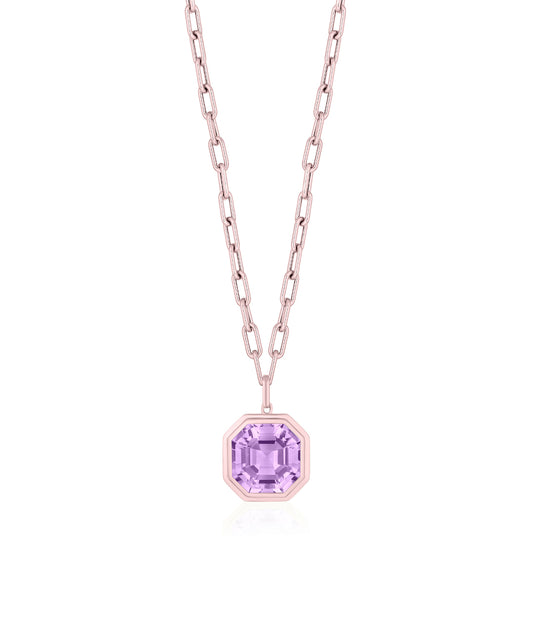 Rose gold-Lavender Amethyst