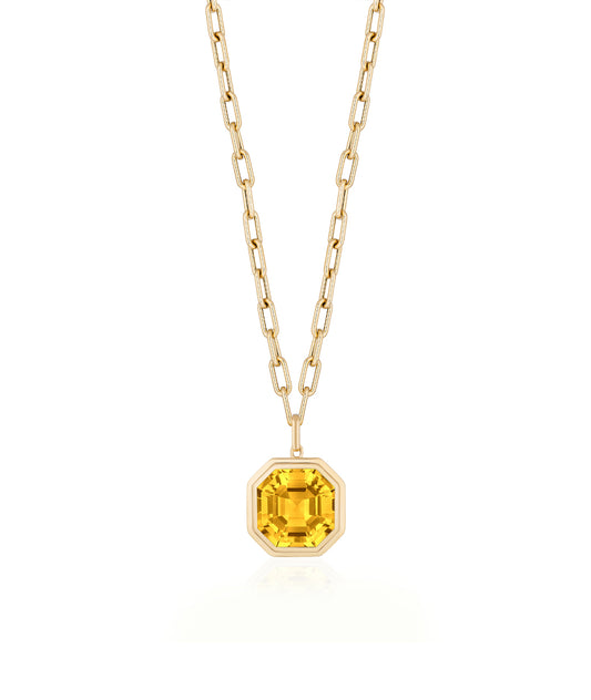 Yellow gold-Citrine