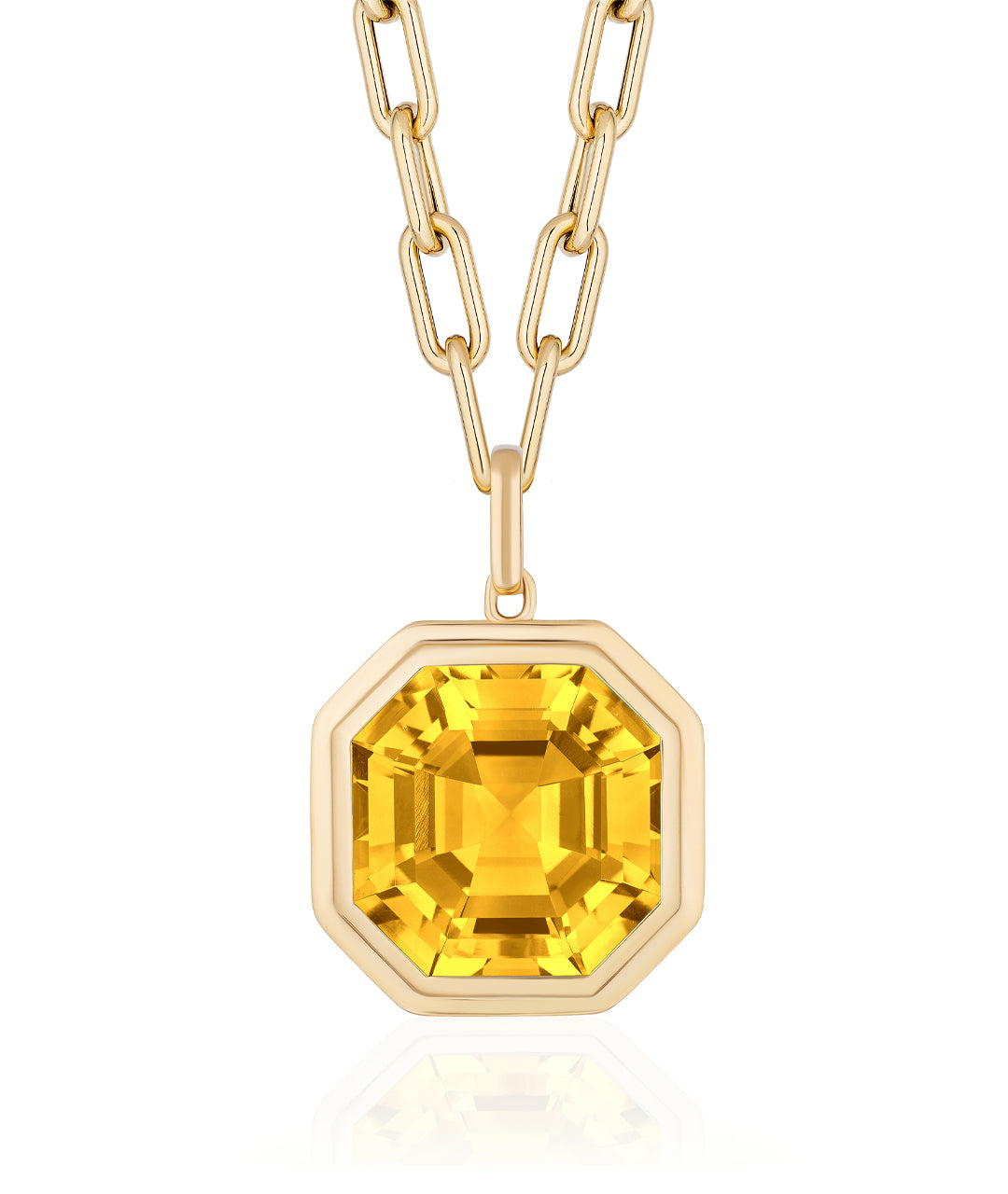 Yellow gold-Citrine