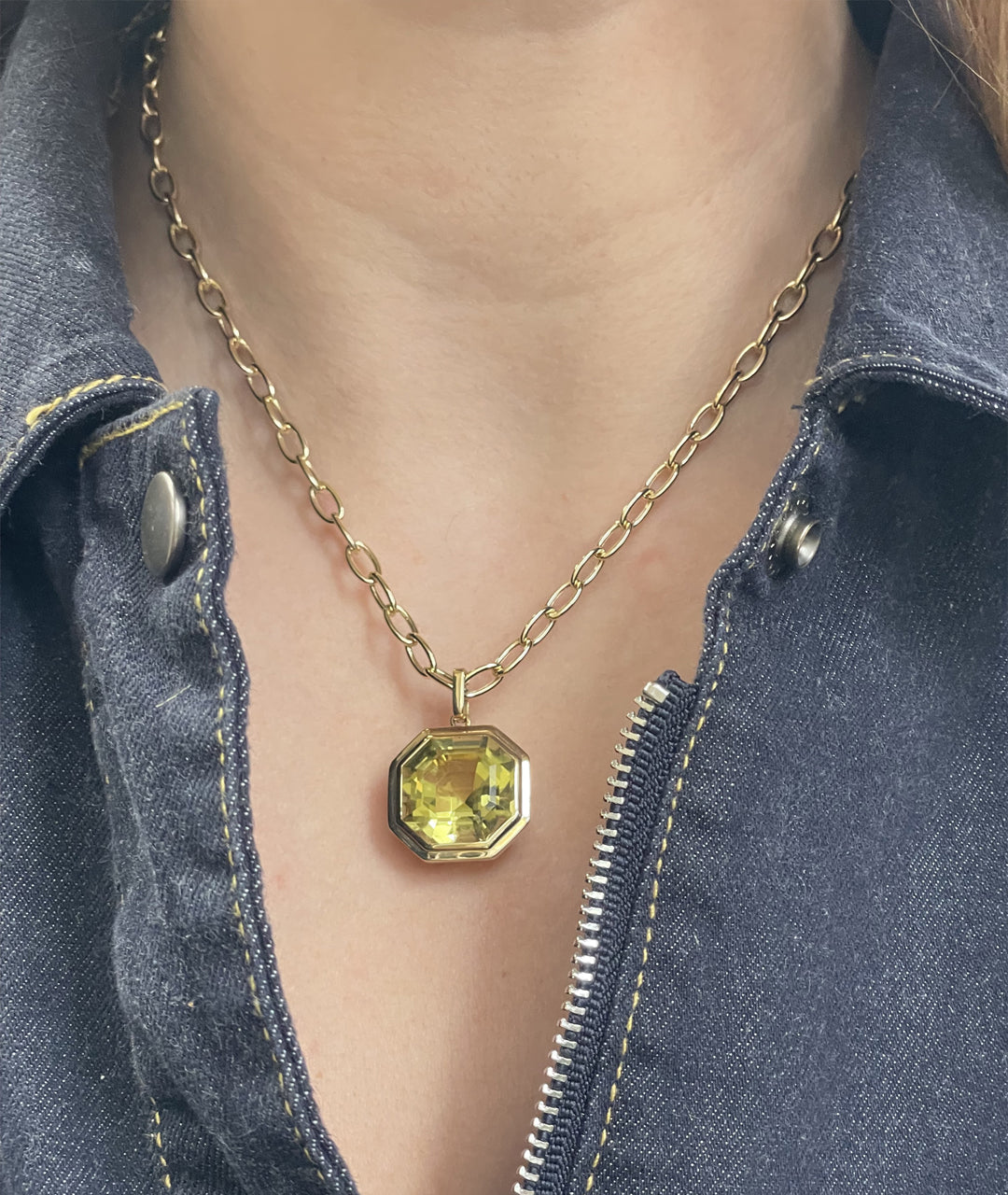 Yellow gold-Lemon Quartz