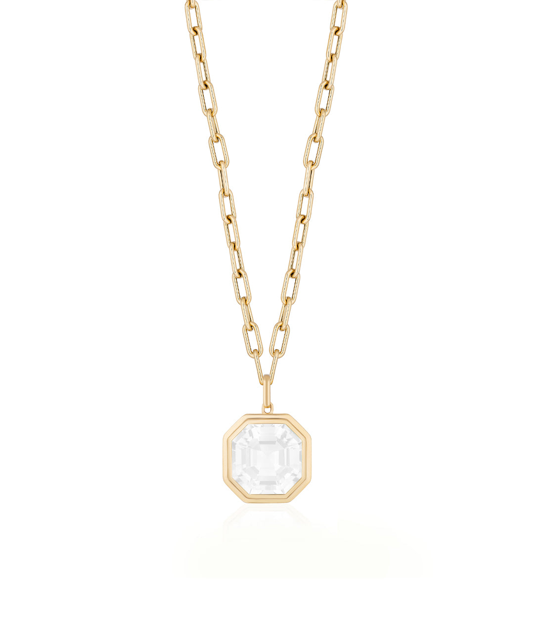 Yellow gold-Moon Quartz