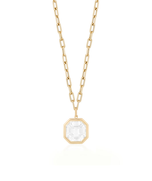 Yellow gold-Moon Quartz
