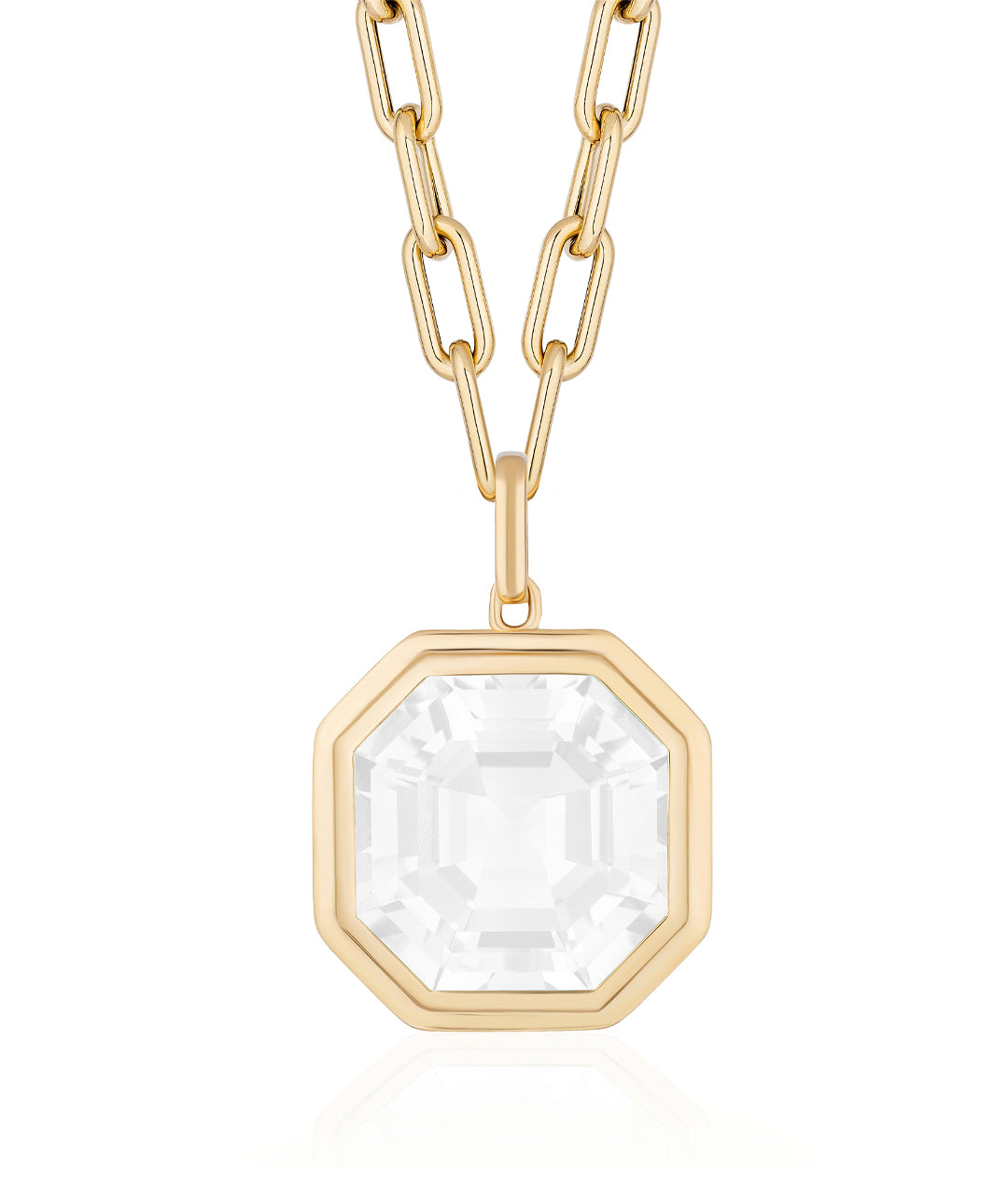 Yellow gold-Moon Quartz