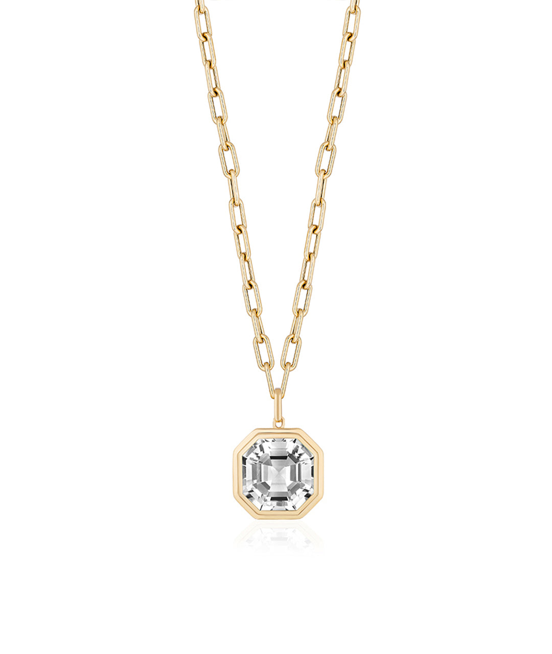 Yellow gold-Rock Crystal