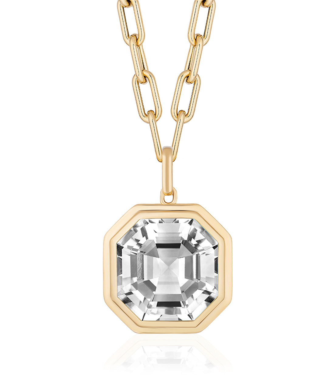 Yellow gold-Rock Crystal