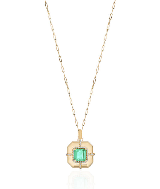Asscher Medallion Pendant