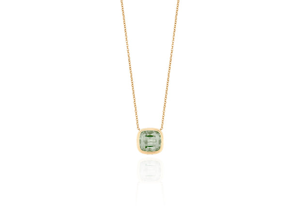 Manhattan Cushion Pendant – Blue Topaz, London Blue Topaz & Prasiolite