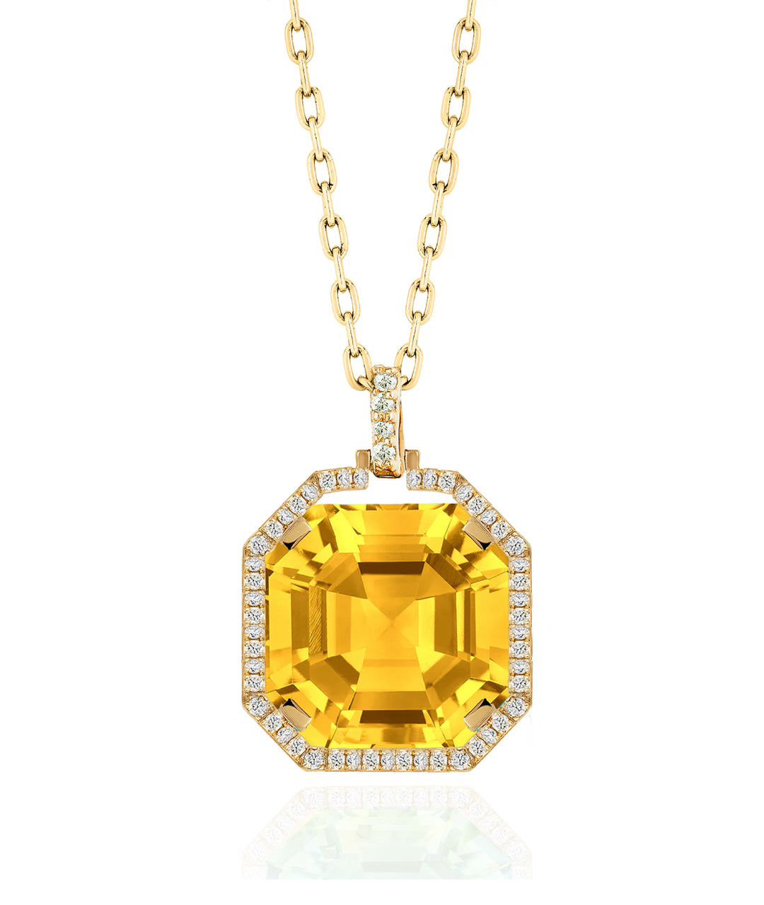 Yellow gold-Citrine