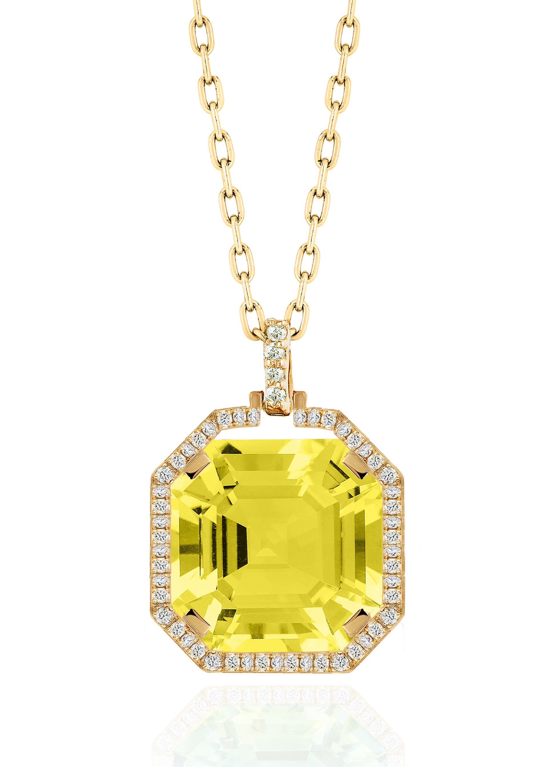 Yellow gold-Lemon Quartz