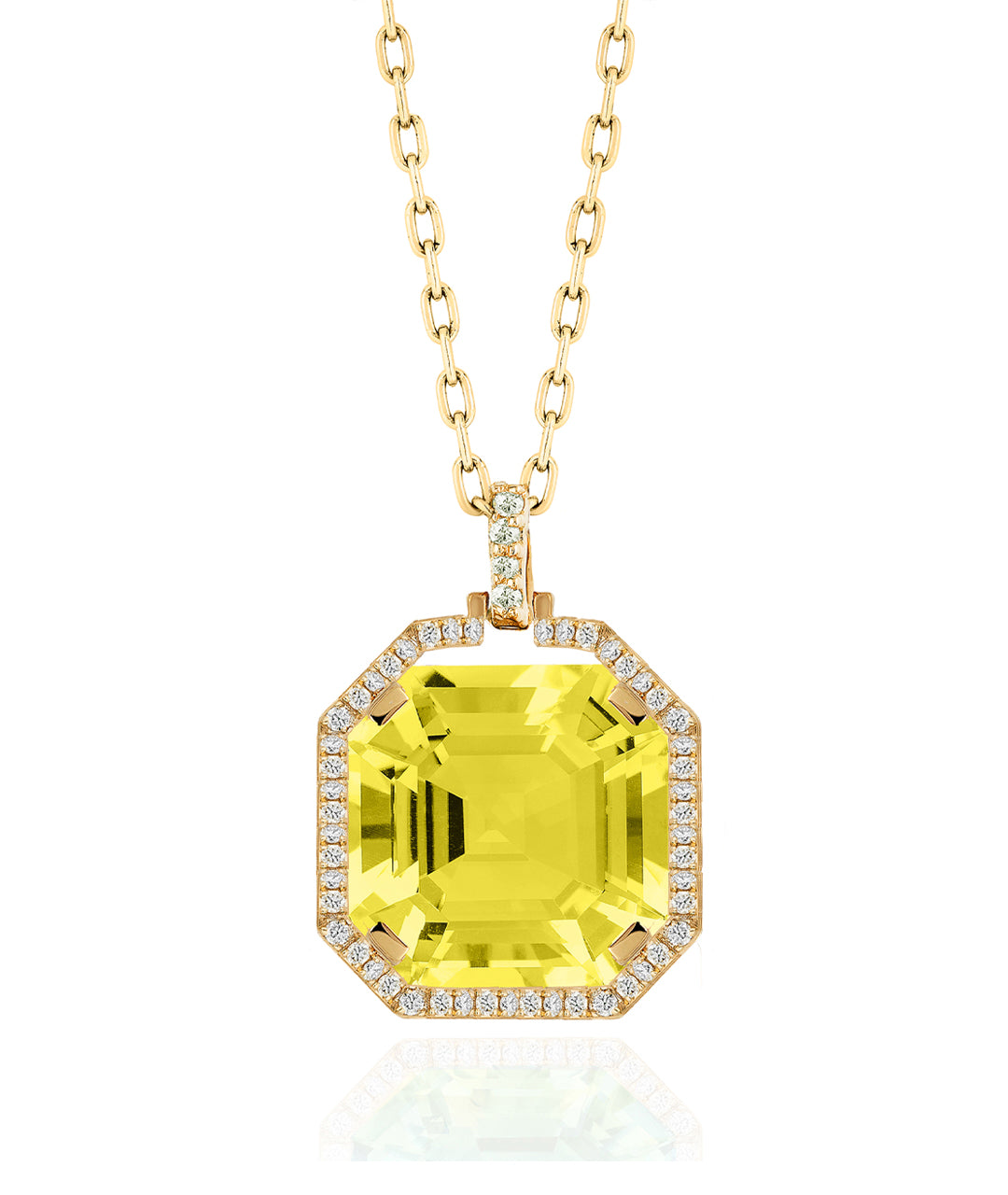 Yellow gold-Lemon Quartz