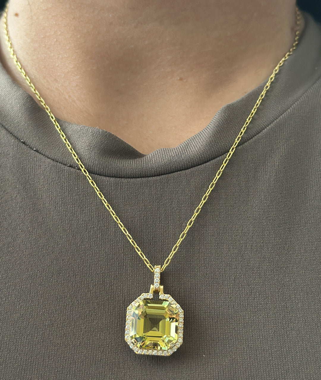 Yellow gold-Lemon Quartz